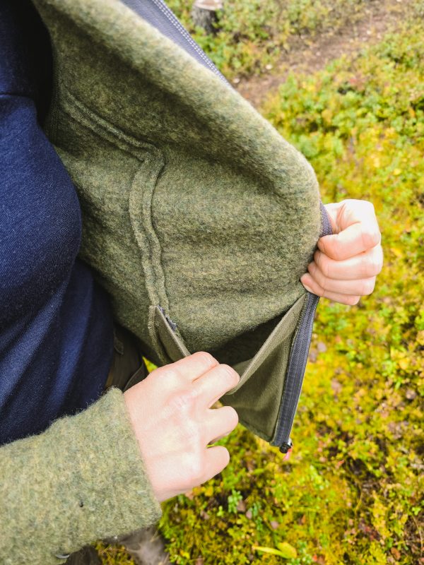 Ruskovilla Fleece Jacket made from 100% Merino wool